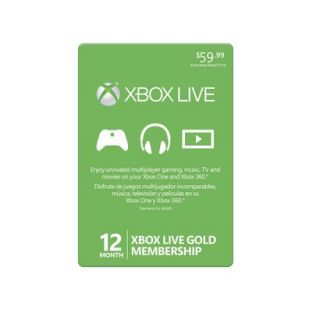 Xbox Live Gold Membership   12 Month (Xbox One/X