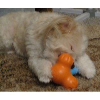 West Paw Design Guaranteed Tough Large Tux Dog Toy, Tangerine  Pet Chew Toys 
