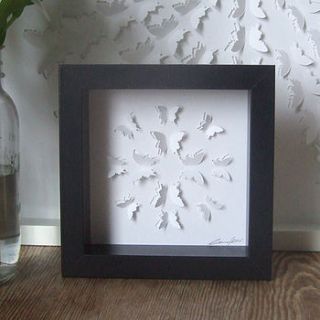 small hand cut paper butterflies by olivia fear designs