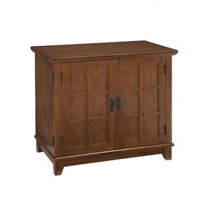 Home Styles Mission Style Computer Cabinet   Cottage Oak