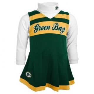 Green Bay Packers Girls (4 6x) Turtleneck & Cheerleader Dress Set Clothing
