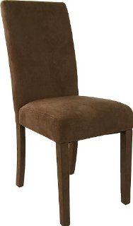 Brown Microfiber Upholstered Parsons Chair [BT 350 BRN MICRO GG]  Desk Chairs 