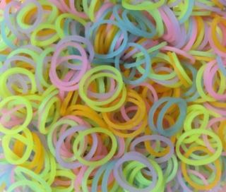 Fun Loops Rainbow 300 pack Rubber band Refills (GLOW In The DARK) Clothing