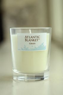 grass scented candle by atlantic blankets