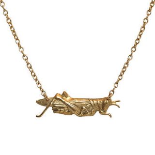 grasshopper necklace by elsie belle jewellery