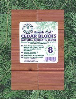 Cedar Aroma Blocks   Set of 8 (Cedar) (2.75" H x 2" W x .75" D) Arts, Crafts & Sewing