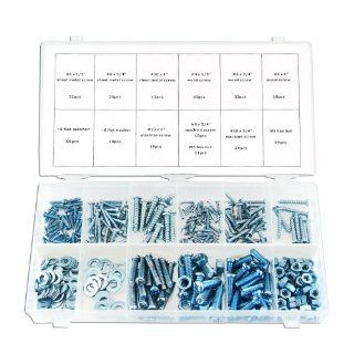 Ansen Tools AN 117 Screw, Bolt, Nut, Washer Assortment, 347 Piece   Cordless Tool Fasteners  