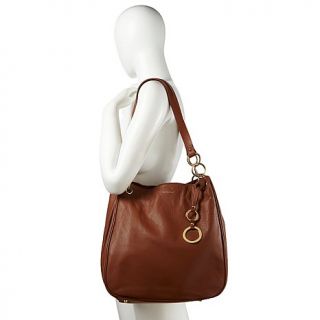 R.J. Graziano Pebbled Leather North/South Tote