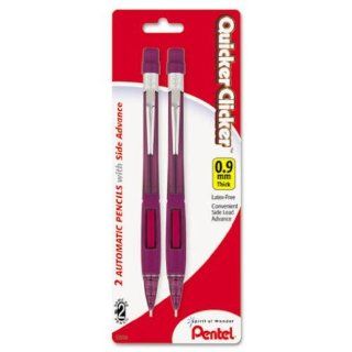 Pentel Quicker Clicker Automatic Pencil, 0.9mm, Assorted Barrel Colors, Color May Vary, 2 Pack (PD349BP2 K6)  Mechanical Pencils 