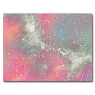 Starbabe Nebula Pastel Galaxy Post Card