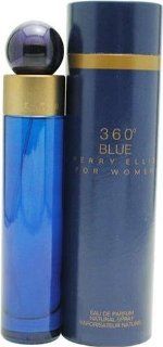 Perry Ellis 360 Blue By Perry Ellis For Women. Eau De Parfum Spray 3.4 Ounces  Beauty