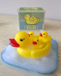 mummy and baby bath time duck family by little ella james