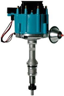 Proform 66983B Vacuum Advance HEI Distributor with Steel Gear and Blue Cap for Ford 351 Windsor Automotive