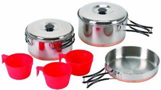 Stansport Outdoor 363 3 Person Cook Set (Discontinued by Manufacturer)  Campfire Cookware  Patio, Lawn & Garden
