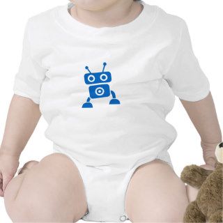 Blue Baby Robot Baby Clothes Tee Shirts