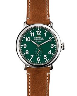 Shinola The Runwell Brown & Green Dial Watch, 47mm's