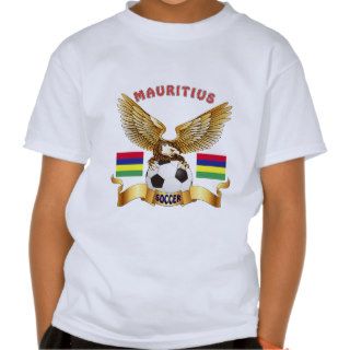 Mauritius Football Designs Tee Shirt