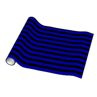 dark midnight blue stripe pattern gift wrapping paper
