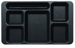 Cambro 915CW Polycarbonate 2x2 Tray   Rectangular with 1 Round Compartment Kitchen & Dining