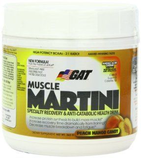 GAT Muscle Martini Nutritional Supplement, Peach Mango Candy, 365 Gram Health & Personal Care