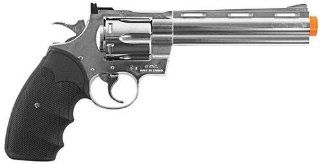 Colt Python .357 Magnum Revolver Gas Powered Airsoft Gun   6 Inch   Silver  Sports & Outdoors