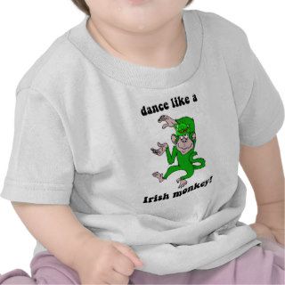 Funny monkey St Patrick's Day T shirts