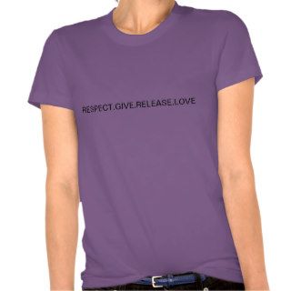 Peaceful tee with message of love, respect, &truth