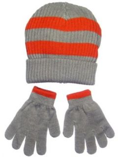 Toddler Boys Striped Sweater Winter Hat and Glove Set by Carters   Orange   4 7 Infant And Toddler Hats Clothing