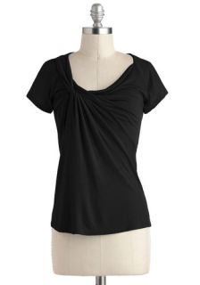 Knot Your Average Tee in Black  Mod Retro Vintage Short Sleeve Shirts