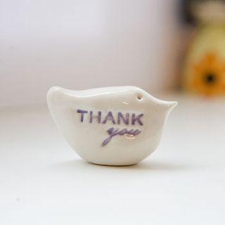 thank you gift bird by badgers badgers