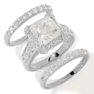Victoria Wieck 4.88ct Absolute™ Mirabella Cut Square and Pavé 3 piec