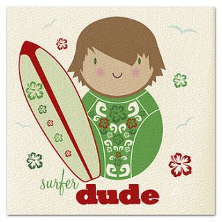 surfer dude card by joanne holbrook originals