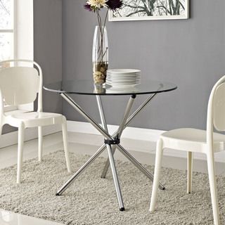 'Baton' Clear Dining Table Modway Dining Tables