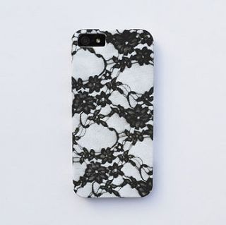 graphic lace print case for iphone by apple cart