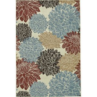 Annabelle Ivory Floral Rug (5'2 x 7'5) Alexander Home 5x8   6x9 Rugs