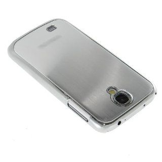 JNJ ROCKET  Samsung Galaxy S4 Deluxe [Silver] Aluminum Brushed Metal Style Hard Case w/ SAM LOGO Cell Phones & Accessories