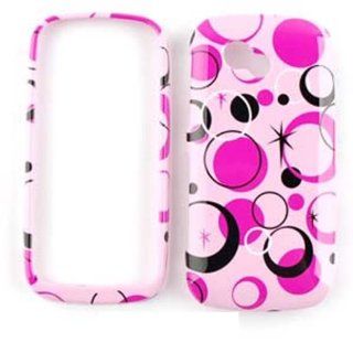 Lg Neon 2 Gw370 Circles On Pink Tp Case Accessory Snap on Protector Cell Phones & Accessories
