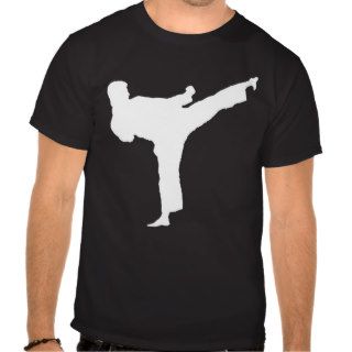 Kenpo Karate White Kick Tee Shirt