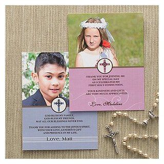 Photo First Communion Thank You Cards   Special Day  Greeting Cards 