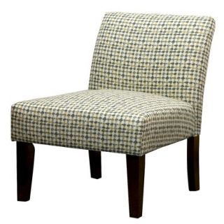 Avington Upholstered Slipper Chair   Gray/Yellow