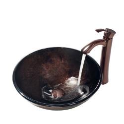 VIGO Otis Oil Rubbed Bronze Finish Vessel Faucet Vigo Bathroom Faucets