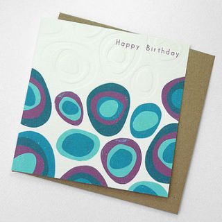 handmade graphic birthday card by linokingcards