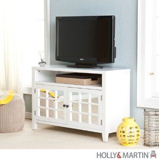 Shop Marston TV/Media Stand (White) (28.25"H x 42.25"W x 16.25"D) at the  Furniture Store. Find the latest styles with the lowest prices from SEI