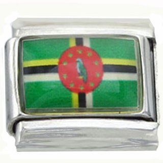 Dominica Flag Italian Charm Jewelry