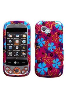LG GW370 Neon II Graphic Case   Flower Flake Cell Phones & Accessories