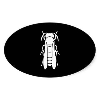 White Yellow Jacket Insect Graphic Sticker
