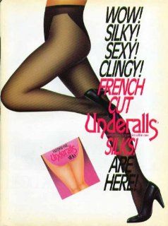 Wow Silky Sexy Clingy French Cut Underalls Silks pantyhose ad 1988 Entertainment Collectibles