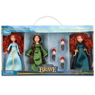 Disney / Pixar BRAVE Movie Exclusive 6 Piece Mini Doll Set 2x Merida, Queen Elinor Triplet Brothers Toys & Games