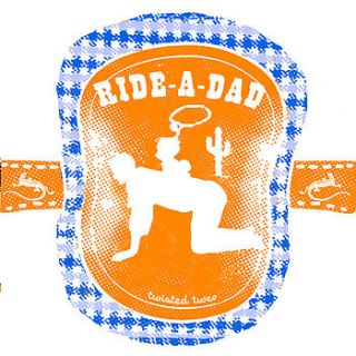 'ride a dad' horse and rider set by twisted twee