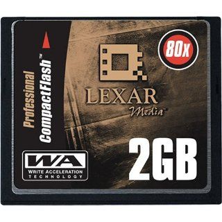 Lexar Media 2 GB 80X Pro Series Compact Flash Card with Write Acceleration Technology (CF2GB 80 380) Electronics